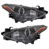 KarParts360: For 2014 2015 2016 MAZDA 3 Headlight Assembly w/Bulbs (CLX-M0-MZ270-B101L-CL360A1-PARENT1)