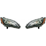 CarLights360: For 2012 2013 2014 Chrysler 200 Headlight Assembly DOT Certified w/o Chrome Insert w/Bulbs (CLX-M0-20-9476-00-1-CL360A1-PARENT1)