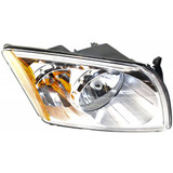 CarLights360: For 2007-2012 Dodge Caliber Headlight Assembly CAPA Certified Chrome w/Bulbs (CLX-M0-20-6788-00-9-CL360A1-PARENT1)