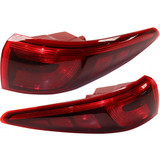 CarLights360: For 2017 2018 Kia Sportage Tail Light Assembly CAPA Certified w/Bulbs HALOGEN Type (Vehicle Trim: HALGN QTR) (CLX-M0-11-6912-00-9-CL360A1-PARENT1)