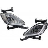 KarParts360: For 2011 2012 2013 Hyundai Elantra Fog Light Assembly with Bulbs (CLX-M0-HY125-B010L-CL360A1-PARENT1)
