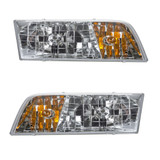 KarParts360: For 2003 - 2011 Ford Crown Victoria Headlight Assembly with Bulbs (CLX-M0-FR232-B001L-CL360A1-PARENT1)