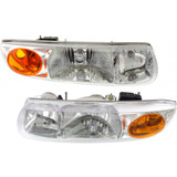 KarParts360: For 2000 2001 2002 Saturn SL1 Headlight Assembly w/ Bulbs (CLX-M0-GM226-B001L-CL360A2-PARENT1)