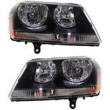 KarParts360: For 2008-2014 Dodge Avenger Headlight Assembly w/ Bulbs (CLX-M0-CS259-B101L-CL360A1-PARENT1)