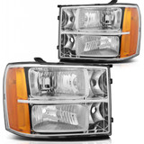 CarLights360: For 2008 - 2013 GMC Sierra 1500 Headlight Assembly CAPA Certified w/Bulbs (CLX-M0-20-6820-00-9-CL360A2-PARENT1)