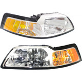CarLights360: For 1999 2000 Ford Mustang Headlight Assembly (CLX-M0-20-5696-01-CL360A1-PARENT1)