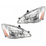 KarParts360: For 2003 2004 2005 2006 2007 Honda Accord Headlight Assembly w/ Bulbs (CLX-M0-HD393-B001L-CL360A2-PARENT1)