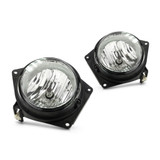 CarLights360: For 2006 2007 2008 2009 Hummer H3 Fog Light Assembly Driver and Passenger Side 2nd Design w/Bulbs - Replaces HU2592101 (PLX-M0-19-5950-00-CL360A1)
