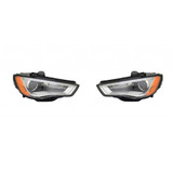 KarParts360: For Audi A3 Headlight Assembly 2015 2016 w/o Curve Lighting DOT Certified (CLX-M0-20-9770-01-1-CL360A1-PARENT1)