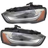 KarParts360: For Audi A4 allroad Headlight Assembly 2013 2014 2015 2016 w/Bulbs w/o Curve Lighting DOT Certified (CLX-M0-20-9362-01-1-CL360A1-PARENT1)