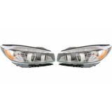 KarParts360: For 2016 2017 2018 KIA SORENTO Head Light Assembly  Side w/Bulbs (Black Housing)  Replaces KI2502185 CAPA Certified (CLX-M0-323-1151L-AC2-CL360A1-PARENT1)