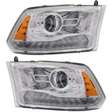 KarParts360: For 2013 2014 2015 RAM 1500 Head Light Assembly  Side w/Bulbs Replaces CH2502244 CAPA Certified (CLX-M0-334-1137L-AC1-CL360A1-PARENT1)