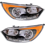 KarParts360: For 2012 - 2017 KIA RIO Head Light Assembly  Side w/Bulbs (Black Housing)  Replaces KI2502154 CAPA Certified (CLX-M0-323-1137L-AC2-CL360A1-PARENT1)