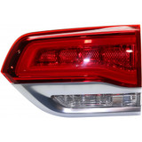 KarParts360: For 2014 2015 2016 2017 2018 JEEP GRAND CHEROKEE Tail Light Inner  Side w/Bulbs Replaces CH2802112 CAPA Certified (CLX-M0-333-1306L-AC8-CL360A1-PARENT1)