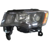 KarParts360: For 2016 JEEP GRAND CHEROKEE Head Light Assembly  Side w/Bulbs (Black Housing)  Replaces CH2502284 CAPA Certified (CLX-M0-333-1199L-AC2-CL360A1-PARENT1)