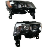 KarParts360: For 2016 JEEP GRAND CHEROKEE Head Light Assembly  Side w/Bulbs (Black Housing)  Replaces CH2502284 CAPA Certified (CLX-M0-333-1199L-AC2-CL360A1-PARENT1)