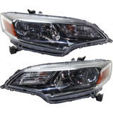 KarParts360: For 2018 2019 HONDA FIT Head Light Assembly  Side w/Bulbs (Black Housing)  Replaces HO2502186 CAPA Certified (CLX-M0-317-1171L-ACN2-CL360A1-PARENT1)