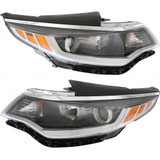 KarParts360: For 2016 2017 2018 KIA OPTIMA Head Light Assembly  Side w/Bulbs (Black Housing)  Replaces KI2502196 CAPA Certified (CLX-M0-323-1152L-AC2-CL360A1-PARENT1)