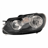 KarParts360: For Volkswagen Golf Headlight Assembly 2010 11 12 13 2014 w/ Bulbs (Black Housing)  CAPA Certified (CLX-M0-341-1127L-AC2-CL360A1-PARENT1)