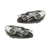 KarParts360: Fits Volkswagen GTI Headlight Assembly 2010 11 12 13 2014 w/ Bulbs (Black Housing)  CAPA Certified (CLX-M0-341-1127L-AC2-CL360A2-PARENT1)
