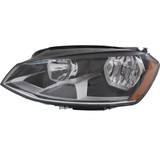 KarParts360: Fits Volkswagen Golf Headlight Assembly 2014 15 16 2017 w/ Bulbs (Black Housing) (CLX-M0-341-1136L-ASN2-CL360A1-PARENT1)
