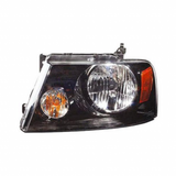 KarParts360: For 2006 2007 2008 FORD F-150 Head Light Assembly  Side w/Bulbs (Black Housing)  Replaces FO2502247 CAPA Certified (CLX-M0-K30-1122L-AC2-CL360A1-PARENT1)