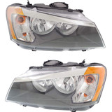 KarParts360: For BMW X3 Headlight Assembly 2011 12 13 2014 Black Housing CAPA Certified (CLX-M0-344-1142L-AC2-CL360A1-PARENT1)