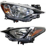 KarParts360: For 2016 2017 2018 TOYOTA YARIS Head Light Assembly  Side (Black Housing)  Replaces SC2502106 CAPA Certified (CLX-M0-328-1103L-UC2-CL360A2-PARENT1)