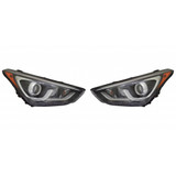 KarParts360: For Hyundai Santa Fe Sport Headlight Assembly 2017 2018  w/ Bulbs DOT Certified Replaces HY2503205 (Vehicle Trim: Sport Utility) (CLX-M0-20-9824-00-1-CL360A1-PARENT1)