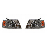 Karparts360 Replacement For Fo-rd F-150 Headlight Assembly 2004 05 06 07 2008 w/ Bulbs Replaces DOT Certified (CLX-M0-20-6458-00-1-CL360A1-PARENT1)