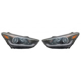KarParts360: For Hyundai Santa Fe Headlight Assembly 2017 2018 2019  w/ Bulbs DOT Certified Replaces HY2503211 | 92102-B8530 (CLX-M0-20-9870-00-1-CL360A1-PARENT1)