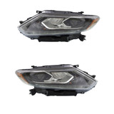 KarParts360: For Nissan Rogue Headlight Assembly 2014 2015 2016 LED Black Housing CAPA Certified NI2502228 (CLX-M0-315-1194LMACM2-CL360A1-PARENT1)