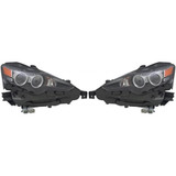 KarParts360: For 2014 2015 LEXUS IS250 Head Light Assembly  Side LED (Black Housing)  Replaces LX2518141 CAPA Certified (CLX-M0-324-1117LMACM2-CL360A2-PARENT1)
