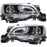 KarParts360: For 2015 2016 2017 SUBARU OUTBACK Head Light Assembly  Side w/Bulbs (Black Housing)  Replaces SU2502149 CAPA Certified (CLX-M0-320-1127L-AC2-CL360A2-PARENT1)