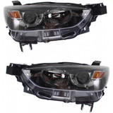 KarParts360: For 2016 2017 2018 2019 MAZDA CX-3 Head Light Assembly  Side (Black Housing)  Replaces MA2518173 CAPA Certified (CLX-M0-316-1155L-UC2-CL360A1-PARENT1)