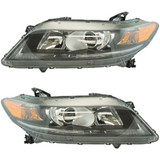 For Honda Accord Headlight Assembly 2013 2014 2015 Pair Driver and Passenger Side | HO2502157 (PLX-M1-316-1169L-AS2)