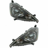 CarLights360: For 2009 2010 2011 2012 2013 2014 Honda Fit Headlight Assembly Driver and Passenger Side DOT Certified w/Bulbs - Replaces HO2502138 (PLX-M0-20-9022-90-1-CL360A1)