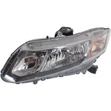CarLights360: For 2013 2014 2015 Honda Civic Head Light Assembly Driver Side w/Bulbs Black Housing DOT Certified For|HO2502150 (CLX-M1-316-1162L-AFN2-CL360A2)
