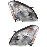 For 2008 Nissan Maxima Pair Head Lights Driver and Passenger Side Halogen NI2502179 NI2503179 - replaces 26060-ZK30A/B 26010-ZK30A/B (PLX-M0-DS630-B001L)