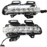 For Chevy Cruze Daytime Running Lights Assembly 2015 Type 2 Pair Driver and Passenger Side DOT Certified (PLX-M1-334-1616L-AF)