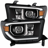 AlphaRex For Toyota Tundra 2007-2013 Projector Headlight PRO-Series Black | Plank Style,w/Activ Light/DRL, w/ Level Adj (TLX-arx880711-CL360A70)