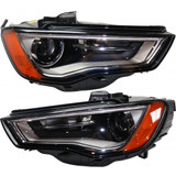 For Audi A3 / S3 Headlight 2015 2016 Pair Driver and Passenger Side HID w/o Curve Lighting For AU2502191 | 8V0 941 043 B (PLX-M0-20-9770-01-CL360A55)