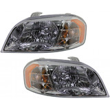 For Chevy Aveo Sedan Headlight 2007 08 09 10 2011 Pair Driver and Passenger Side For GM2502273 | 96650525 (PLX-M0-20-6822-01-CL360A55)