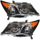 For Acura MDX Headlight 2007 2008 2009 Pair Driver and Passenger Side Sport Model HID For AC2518110 | 33151-STX-A02 (PLX-M0-20-6846-01-CL360A55)