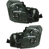 For Cadillac CTS Headlight 2003 04 05 06 2007 Pair Driver and Passenger Side w/o HID w/o Leveling CAPA Certified For GM2502242 | 15826015 (PLX-M0-20-6716-00-9-CL360A55)