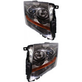For Cadillac CTS Headlight 2008 09 10 11 12 13 2014 Pair Driver and Passenger Side Halogen For GM2502309 | 22783445 (PLX-M0-20-6962-00-CL360A55)