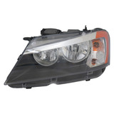 For BMW X3 Headlight 2011 12 13 2014 Driver Side Halogen Type BM2502170 | 63 11 7 222 025 (CLX-M0-20-9584-00-CL360A55)