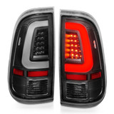 ANZO For Ford F-350 Super Duty 2008-2016 Tail Lights LED Black Housing Clear | Lens Pair (TLX-anz311356-CL360A71)