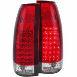 ANZO For GMC C2500 Suburban 1992-1999 Tail Lights LED Red Clear G2 | (TLX-anz311004-CL360A92)