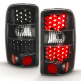 ANZO For GMC Sierra 1500 2005 2006 Tail Lights Led Black/Clear | (TLX-anz311298-CL360A85)